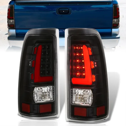 AJP Distributors Juego de luces traseras de tubo LED, luces de freno, conjunto de par de actualizaciones compatibles/reemplazo para Silverado Sierra