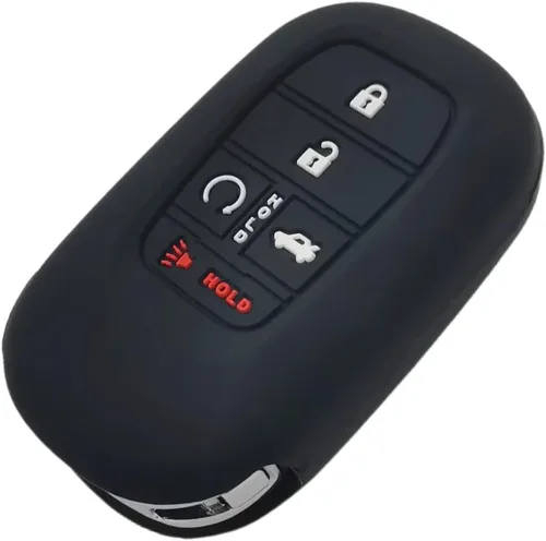 Miniatura 4 de REPROTECTING Funda de llavero de goma de silicona Compatible con (5 botones) 2022-2026 Honda Accord Civic HR-V CR-V Pilot Sport SI EX EX-L Touring