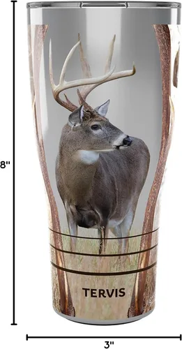 Miniatura 9 de Tervis Deer Trio - Vaso aislado de doble pared hecho en Estados Unidos mantiene las bebidas frías y calientes, 16 onzas, clásico