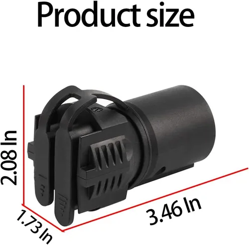 Miniatura 2 de BELOMI Adaptadores de enchufe de remolque, conector de remolque de hoja plana de 7 pines a 4 y 5, enchufe de hoja plana 2 en 1, accesorios