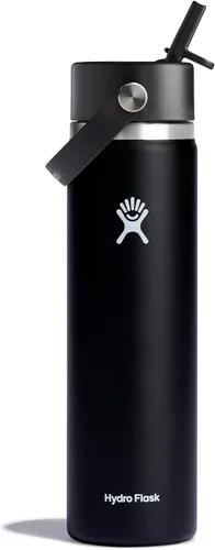 Miniatura 72 de Hydro Flask Botella de agua – Acero inoxidable aislado – Tapa flexible con popote de boca ancha, antiderrames, a prueba de fugas y recargable en 32