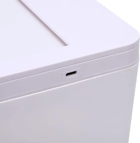 Miniatura 7 de SIXRUN Cubo de basura con sensor inteligente, 8 L, color blanco, automático, sin contacto, con tapa con detección de movimiento, para cocina