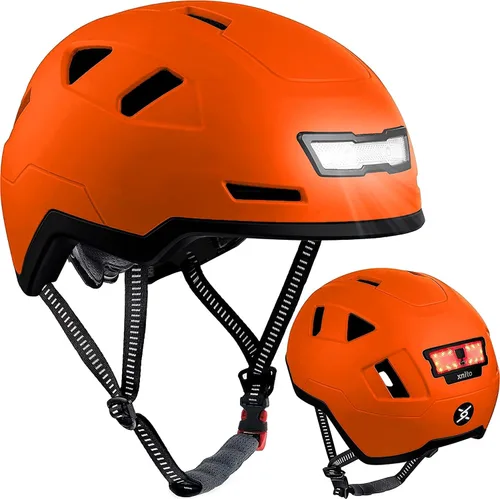 Miniatura 7 de XNITO - Casco de bicicleta con luces LED - Casco de bicicleta urbana para adultos, hombres y mujeres - Certificado dual CPSC y NTA-8776 - Clase 3