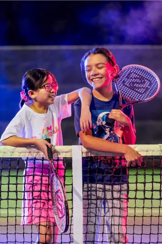 Miniatura 7 de Raqueta de tenis para niños de 19 pulgadas, ligera raqueta de tenis junior de 19 pulgadas para edades de 4 a 6 años, aluminio duradero con agarre