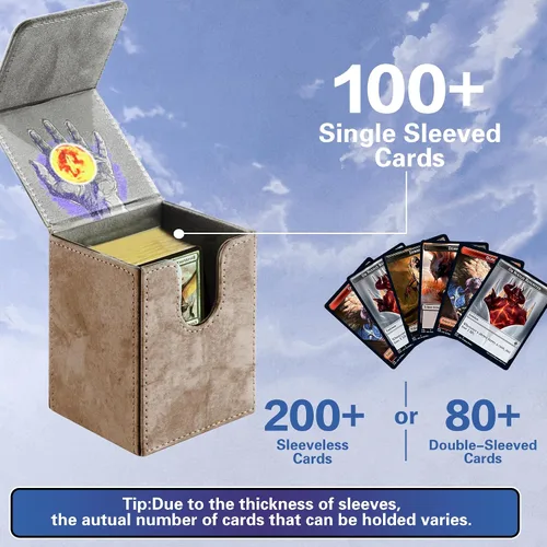 Miniatura 2 de PROMAXIBINDER Caja para Mazos de Cartas MTG, Caja para Mazos Commander que Cabe Más de 100 Cartas con Fundas Individuales, Almacenamiento para A-Mud