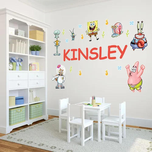 Miniatura 13 de Oliver's Labels Calcomanía de Pared Personalizada Premium de Tamaño Real para Decoración de Habitación de Niños - Despegar y Pegar, Extraíble