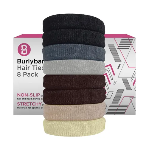Miniatura 9 de Burlybands Lazos Grandes para Cabello para Cabello Grueso, Pesado o Rizado - Antideslizantes, Sin Daño, Coleteros Sin Costuras para Cola de Caballo