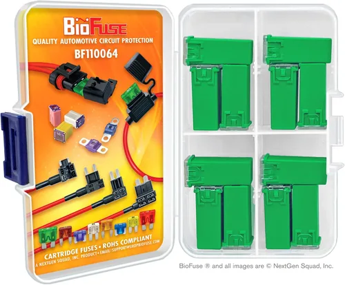 Miniatura 2 de Juego de fusibles de cartucho de 12 piezas 40A JCASE Se adapta a la mayoría: Nissan, Toyota, Chrysler, Dodge, Chevy, GM y Ford