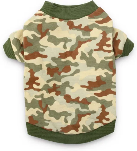Miniatura 2 de Ropa para perros pequeños para niños, camisas para perros, ropa del ejército, camiseta de camuflaje para perros y cachorros, camisetas de camuflaje