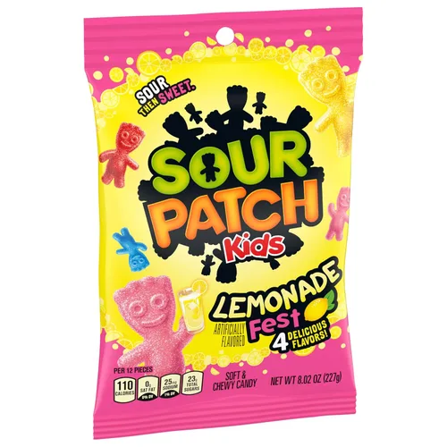 Miniatura 10 de SOUR PATCH KIDS Lemonade Fest Soft & Chewy Gummy Candy, 8.02 onzas