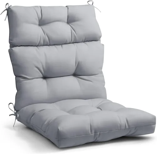 Miniatura 37 de EAGLE PEAK Cojín Acolchado para Silla de Patio con Respaldo Alto para Exteriores/Interiores, Juego de 1, 46'' x 22'', Azul Claro