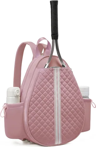 Miniatura 28 de Mochila de tenis Sucipi, mochila de tenis acolchada con bandolera cruzada, bolsas para raquetas de tenis resistentes al agua para mujeres y hombres