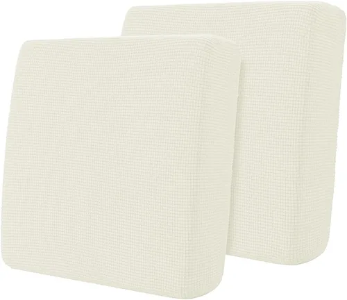 Miniatura 82 de Hokway Fundas de cojín elásticas para sofá Fundas de cojín para sofá Fundas de cojín de asiento de sofá Funda protectora de cojín(Chocolate, Mediano)