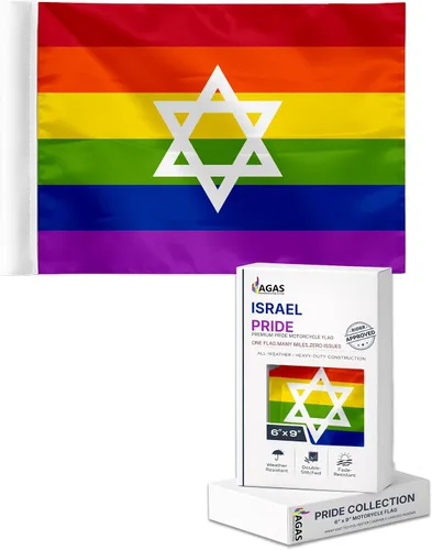 Miniatura 13 de AGAS Israel - Serpentinas arcoíris para fiesta, 60 pies de largo, 5 mil de plástico, decoraciones de orgullo israelí, decoración de fiesta