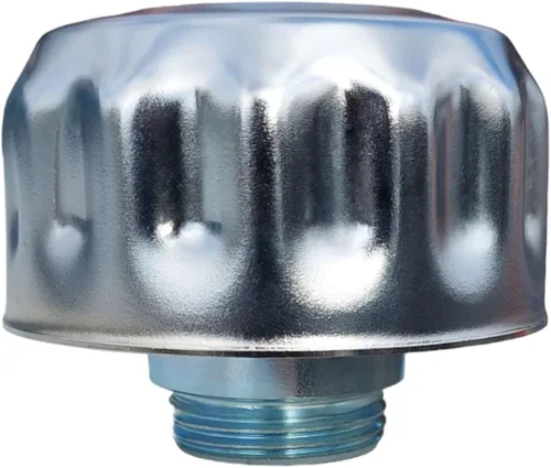 Miniatura 2 de Tapa de respiración de tanque hidráulico para depósito de aceite y combustible – Tapón de llenado de metal con reborde