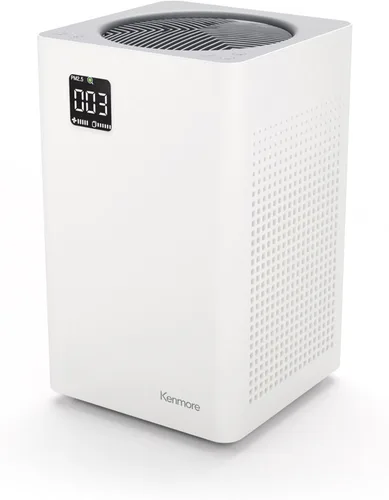 Kenmore PM2010 Purificadores de Aire con Filtro HEPA Verdadero H13, Cubre hasta 1200 Pies Cuadrados, Sistema de Filtración HEPA de 3 Etapas