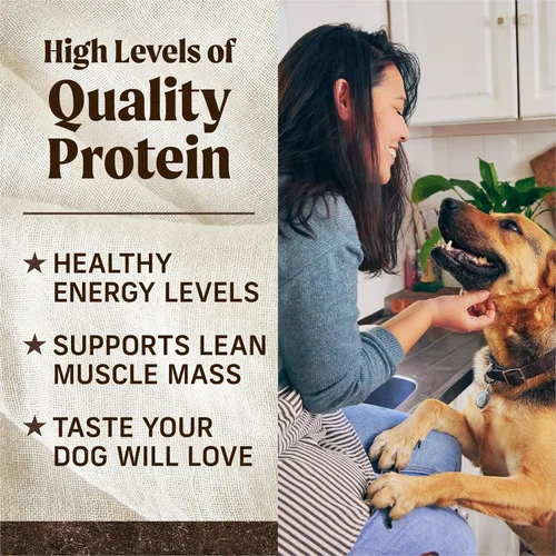 Miniatura 7 de Merrick Alimento seco para perros adultos sin cereales de primera calidad, saludable y natural, croquetas con salmón real y batata, bolsa de 4.0