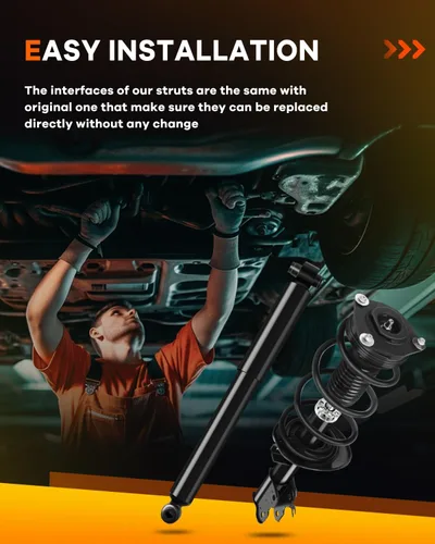 Miniatura 5 de Amortiguadores OCPTY para Nissan 11733 11734 349097, amortiguadores de resorte de puntal delantero trasero completo para Nissan Rogue Quick Struts