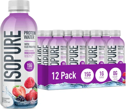 Miniatura 11 de Isopure - polvo de proteína de suero de leche con sabor a fruta ligera refrescante