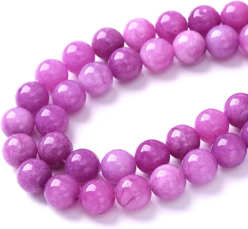 Miniatura 30 de 60 cuentas de piedra azul amazonita natural de 6mm para hacer joyas AAA redondas sueltas, cuentas de piedra de poder de sanación energética, cuentas