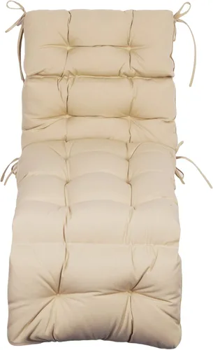 Miniatura 2 de ARTPLAN Chasie Lounge - Cojín grueso con lazos, cojín de mimbre de repuesto para silla de Paito Fruniture, 72 x 22 x 4 pulgadas, para todo