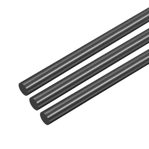 Miniatura 40 de uxcell Varilla redonda de plástico de 1/2 pulgada de diámetro y 20 pulgadas de longitud, varillas de polioximetileno, barras redondas de plástico