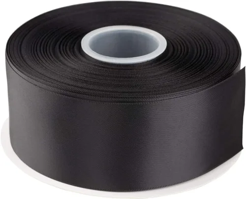 Miniatura 86 de AVANAVA Cinta de satén de doble cara de 1-1/2 pulgadas de ancho - 50 yardas (012-plateado)