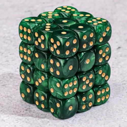 Miniatura 4 de 36 de paquete de dados de 12 mm de 6 caras MINI, juego de dados de patrón de perla, dados estándar de 6 caras para Yahtzee, Bunco o enseñanza