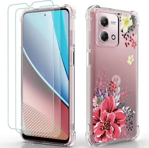 Funda para Moto G Stylus 2023: funda de goma TPU flexible para Motorola Moto G Stylus 2023 para Motorola Moto G Stylus 2023, diseño floral de flores