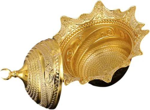 OSALADI Tapa decorativa de metal para tazón, contenedor de almacenamiento pequeño para dulces, nueces y dulces, para bodas, fiestas y decoración del