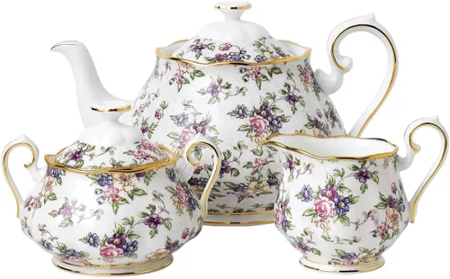 Miniatura 21 de Royal Albert 100 años 1990 - Juego de 3 piezas (taza de té, platillo y plato de 8")