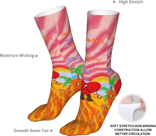 Miniatura 4 de HREFZCI Singer Socks Gift Socks For Men Women Heart Decorations