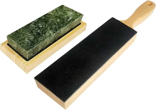 Miniatura 10 de Piedra de afilar de pulido de gran tamaño, grano 10000 # afilador de cuchillos piedra de afilar final pulido fino piedra aceitosa verde natural