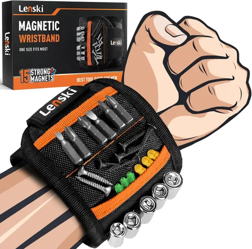 Lenski Rellenos de calcetines para hombres adultos, regalos de Navidad para hombres, pulseras magnéticas con cinturón de herramientas para papá,
