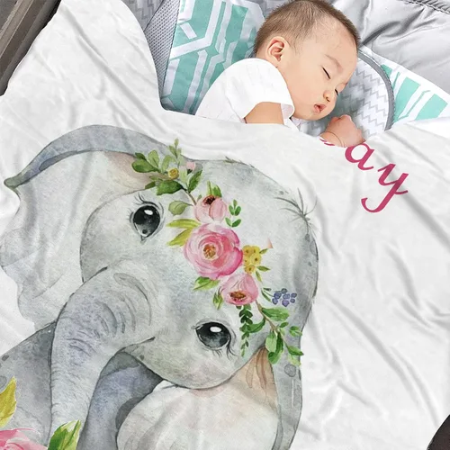 Miniatura 3 de Lindas mantas de bebé personalizadas para niñas y niños con nombre, manta con nombre de bebé, manta de bebé personalizada, mantas personalizadas