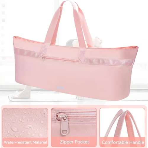 Miniatura 5 de Large Yoga Mat Tote Bag for Women with Holder Strap,Pilates Gym Tote Bag with Shoes Bag & Wet Pocket