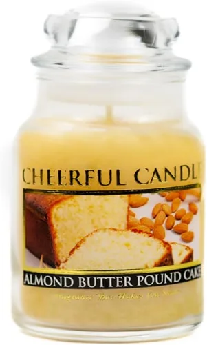 Miniatura 9 de A Cheerful Giver - Vela en tarro de vidrio perfumada con sabor a pastel de mantequilla de almendra (16 onzas) con tapa y fragancia fiel a la vida