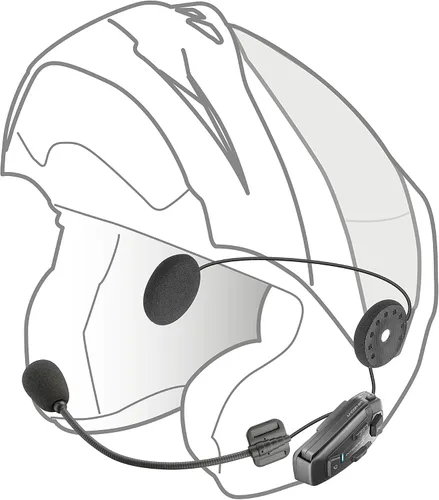 Miniatura 4 de Interphone Cellularline, Intercomunicador para motocicleta con comunicación de malla, modelo U-Com 8R, hasta 24 conductores, distancia 1.0 mi