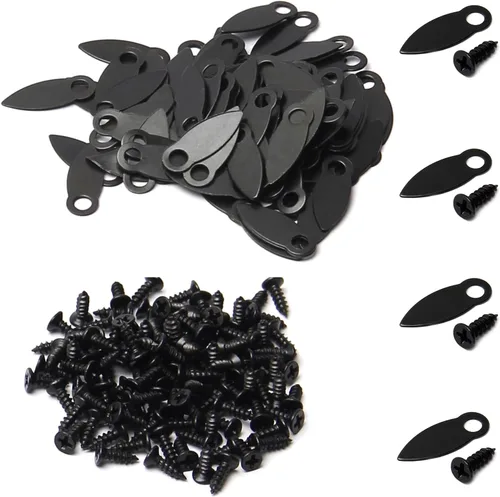 Miniatura 8 de MroMax 20 piezas de marcos de fotos, botones de giro, clips de plástico para marco de fotos con tornillos, piezas para colgar imágenes, fotos
