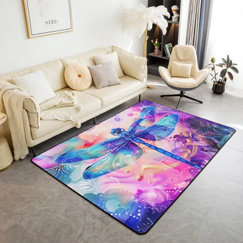 Miniatura 20 de Erosebridal Cowboys - Alfombra antideslizante de 3 x 5 pies, alfombra de caballos occidentales, tapete decorativo para interiores, montañas