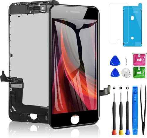 Miniatura 13 de para iPhone 8/SE 2020 2ª Generación Pantalla de Repuesto Blanca, Diykitpl Ensamblaje Completo Pantalla LCD Digitalizadora Táctil 3D para SE 2020
