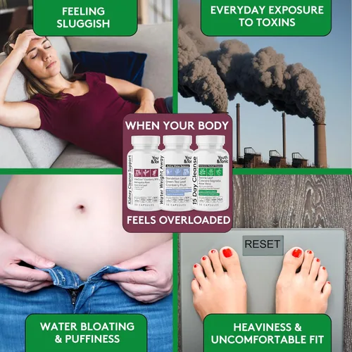 Miniatura 3 de Youth & Tonic Apoyo completo de desintoxicación multiórgano: limpiador de colon y desintoxicación intestinal de 15 días, limpieza renal, equilibrio