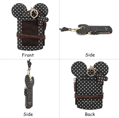 Miniatura 7 de JOSEKO Cartera con forma de animal para mujer, con forma de cuello, con forma de lunares, monedero