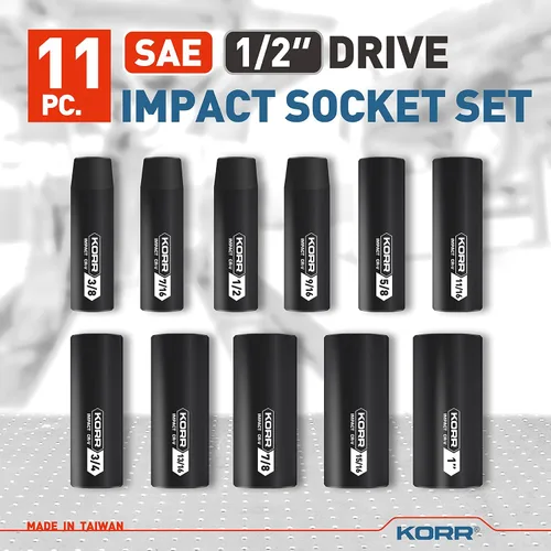 Miniatura 3 de KORR Tools KSS001 - Juego de llaves de impacto