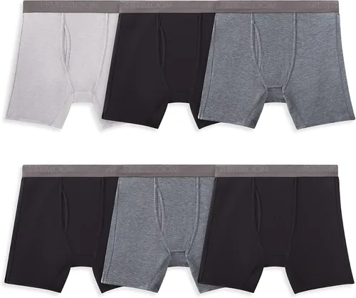Fruit of the Loom Calzoncillos bóxer elásticos 360 para hombre (secado rápido y absorbe la humedad)