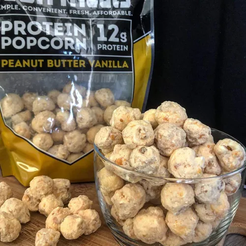 Miniatura 7 de ICON Meals Palomitas de maíz con alto contenido de proteínas, todo natural, Air Popped, cero azúcar añadido, 0.35 onzas de proteína, 1 bolsa