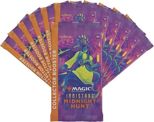Miniatura 3 de Magic: The Gathering Innistrad: Midnight Hunt Collector Booster Box 12 paquetes (180 cartas mágicas)