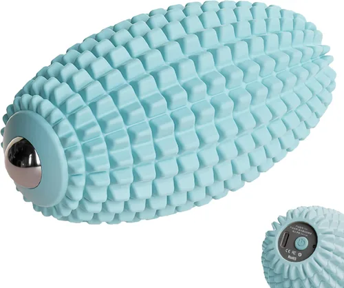 Bola de masaje vibratoria para fascitis plantar, punto de gatillo de silicona, bola de masaje miofascial, rodillo de tejido profundo para espalda,