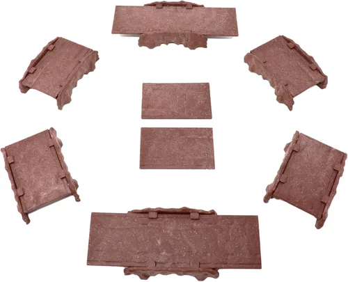 Miniatura 10 de Dirt Cheap Dungeons - Kit de rampa de suciedad Modular y personalizable Moldeado por inyección para una durabilidad superior Accesorios TTRPG