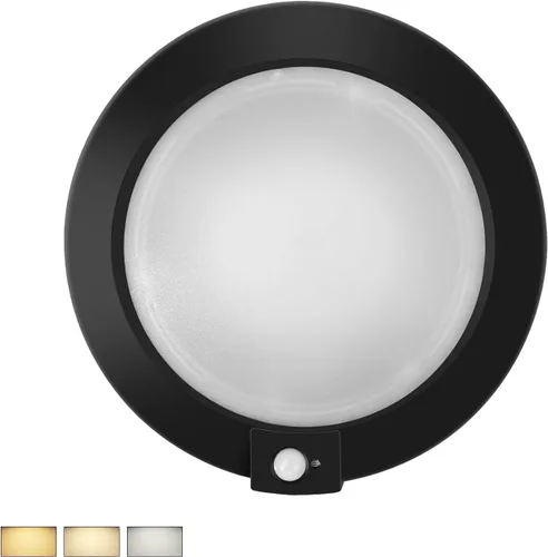 ECOELER Luz de techo LED con sensor de movimiento de 6 pulgadas con temporizador de cuenta regresiva, 16 W, 1000 lm, 3 colores en 1 (3000 K/4000